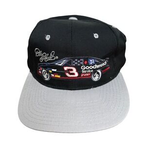 Vintage Dale Earnhardt NASCAR Hat Competitors‎ View Black Gray OSFM Goodwrench